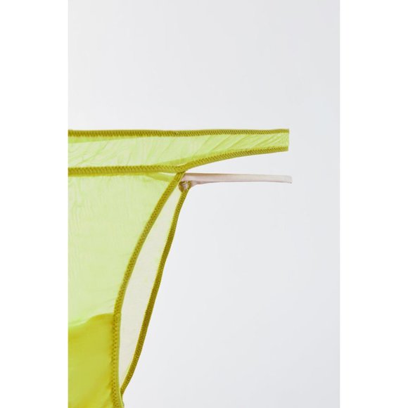 NWT Zara STRAPPY PANTIES YELLOW - Picture 2 of 2